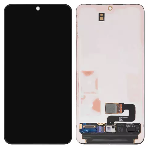 Дисплей для Samsung S901B Galaxy S22 5G, чорний, без рамки, Оригінал (переклеєне скло)
