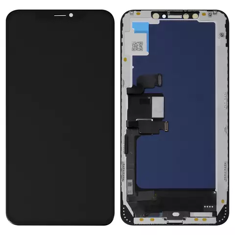 Дисплей для iPhone XS Max, чорний, з рамкою, Сopy, (TFT), JK