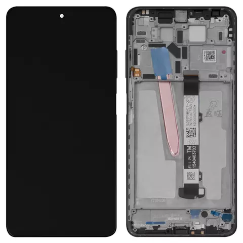 Дисплей для Xiaomi Poco X3 NFC, Poco X3 Pro, чорний, з рамкою, Сopy