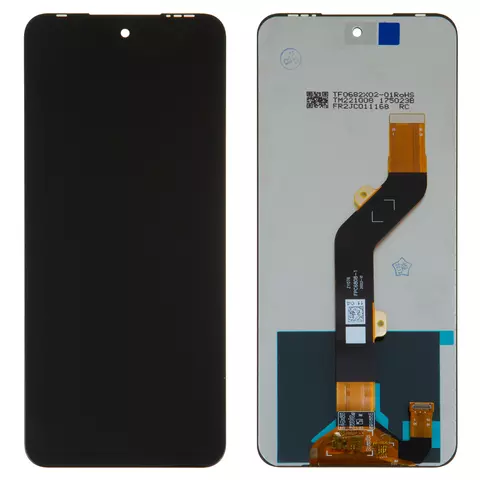 Дисплей для Tecno Pova 4 (LG7), Pova Neo 2; Infinix Hot 12 (X6817), Hot 12 Play (X6817, X6816), Hot 12 Play NFC, Hot 20 (X6826), Hot 20 Play (X6825), Note 12i (X6819), чорний, без рамки, High Copy, 1540432341