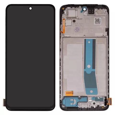 Дисплей для Xiaomi Redmi Note 11, чорний, з рамкою, Сopy, (TFT)