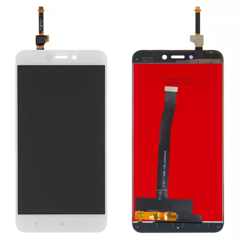 Дисплей для Xiaomi Redmi 4X, білий, клас B, без рамки, High Copy