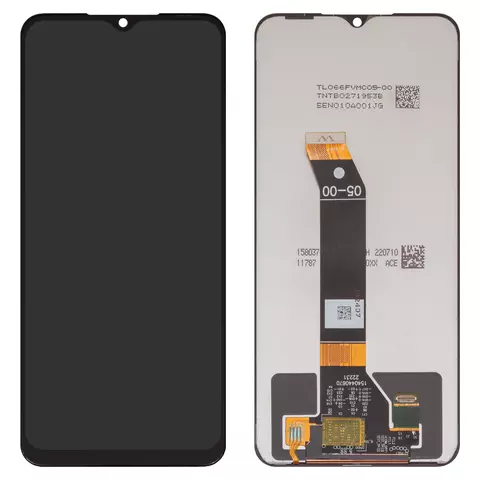 Дисплей для Xiaomi Poco M4 5G, Poco M5 4G, Redmi 10 5G, Redmi Note 11E, чорний, без рамки, Original (PRC), REV 05-00