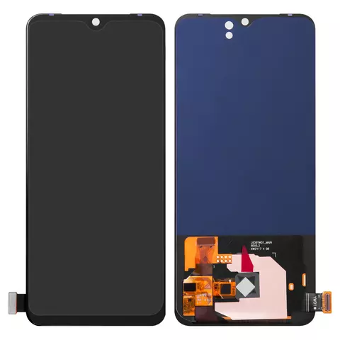 Дисплей для Vivo V21, V21 5G, чорний, без рамки, High Copy, з широким обідком, (OLED)