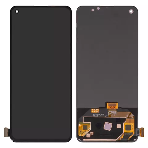 Дисплей для Realme GT 5G, GT Master; OnePlus Nord 2 5G, Nord 2T; Oppo Reno5 4G, Reno5 5G, Reno6, чорний, без рамки, High Copy, (OLED), RMX2202, CPH2159, PEGM00, PEGT00, CPH2145
