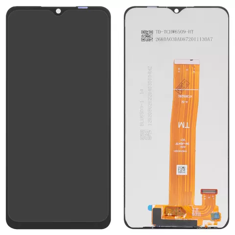 Дисплей для Samsung A047 Galaxy A04s, чорний, без рамки, Оригінал (переклеєне скло), SM-A047F V01