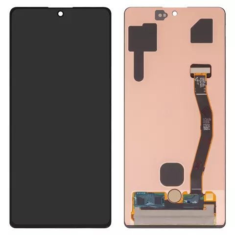 Дисплей для Samsung G770 Galaxy S10 Lite, чорний, без рамки, High Copy, (OLED)