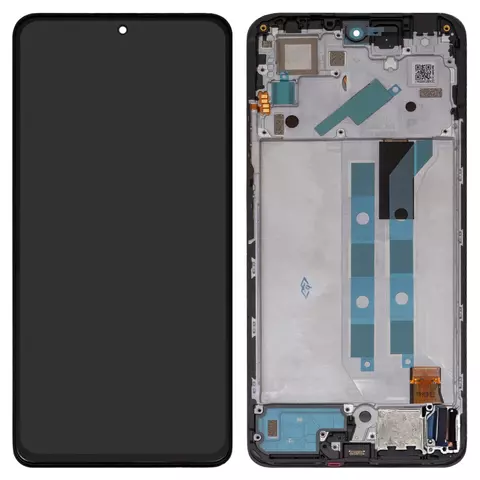Дисплей для Xiaomi Redmi Note 11 Pro, Redmi Note 11 Pro 5G, чорний, з рамкою, Original (PRC)
