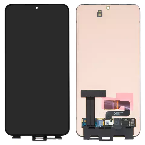 Дисплей для Samsung S916 Galaxy S23 Plus, чорний, без рамки, Оригінал (переклеєне скло)