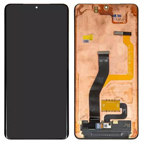 Дисплей для Samsung G998 Galaxy S21 Ultra 5G, чорний, без рамки, Оригінал (переклеєне скло)