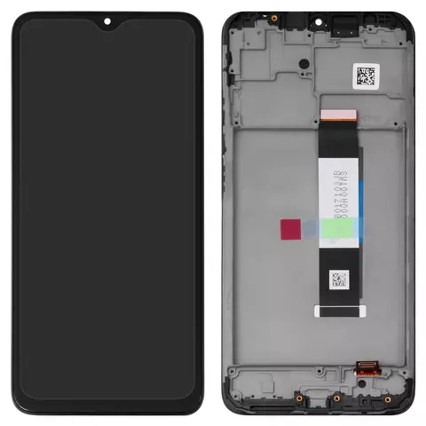 Дисплей для Xiaomi Poco M3, Redmi 9T, чорний, з рамкою, High Copy