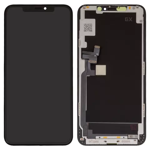 Дисплей для iPhone 11 Pro Max, чорний, з рамкою, High Copy, без мікросхеми, (OLED), GX OEM hard