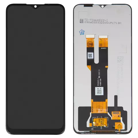 Дисплей для Nokia C22, C32, чорний, без рамки, High Copy