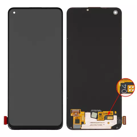 Дисплей для Oppo A74, A94 4G, A94 5G, A95 4G, F19, F19 Pro, F19 Pro Plus 5G, Reno5 Lite, Reno5 Z, чорний, без рамки, Original (PRC), CHP2219, CPH2203, CHP2365, CPH2365, CPH2205, CHP2219, CPH2219, CPH2285, AMS643XY04, VER.04