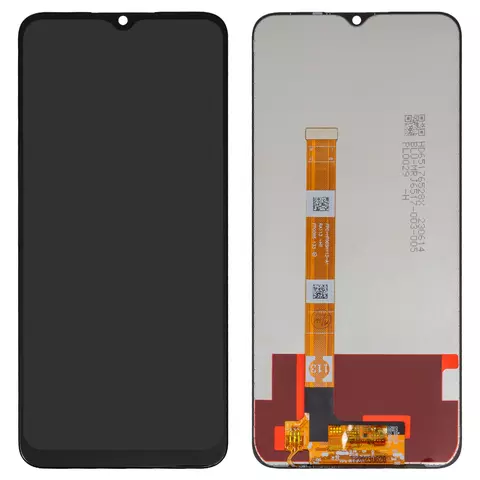 Дисплей для Realme C25, C25s, Narzo 50A; Oppo A16, A16s, A54s, чорний, без рамки, High Copy, CPH2269, CPH2271, CPH2273, FPC-HTF065H113-A0 /FPC-HTF065H113-A1