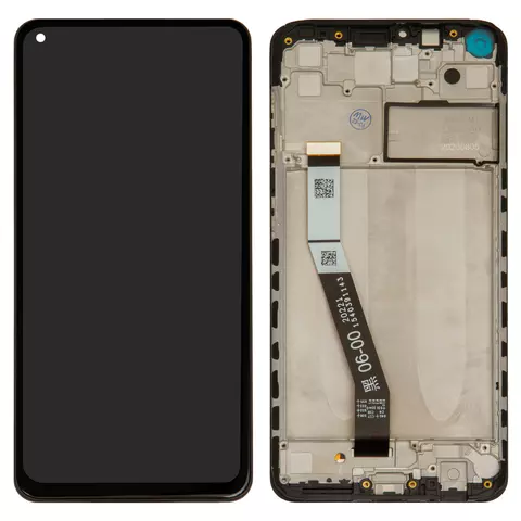 Дисплей для Xiaomi Redmi 10X 4G, Redmi Note 9, чорний, з рамкою, High Copy, M2003J15SC, M2003J15SG, M2003J15SS