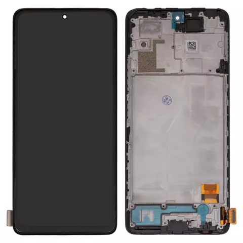 Дисплей для Xiaomi Redmi Note 10 Pro, чорний, з рамкою, High Copy, (OLED)