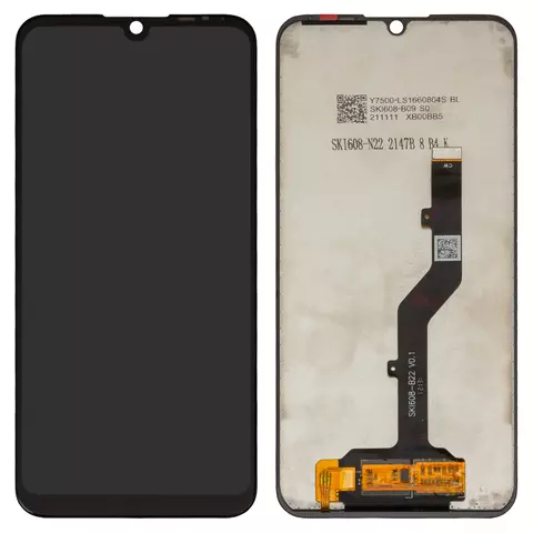 Дисплей для ZTE Blade A51 Lite, чорний, без рамки, Original (PRC), Self-welded OEM