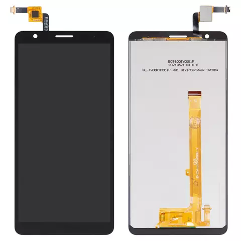 Дисплей для ZTE Blade L210, чорний, без рамки, High Copy, #S-T600BYC001P-V03