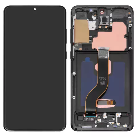 Дисплей для Samsung G985 Galaxy S20 Plus, G986 Galaxy S20 Plus 5G, чорний, з рамкою, Original (PRC), cosmic black