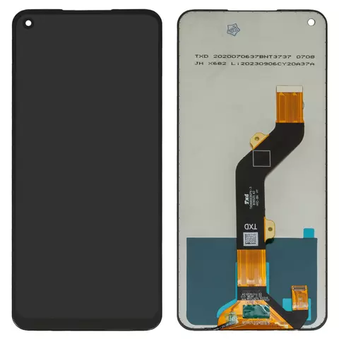 Дисплей для Tecno Camon 16, Camon 16 SE, Spark 6, чорний, без рамки, High Copy, TXDI680EBGPX-3