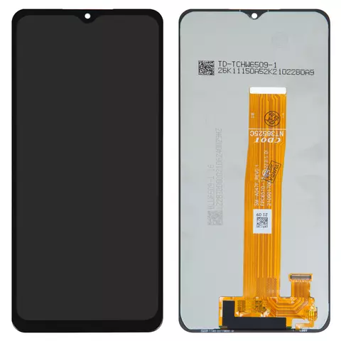 Дисплей для Samsung A047 Galaxy A04s, чорний, без рамки, Оригінал (переклеєне скло), A047F_REV0.1