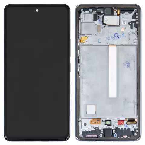 Дисплей для Samsung A536 Galaxy A53 5G, чорний, з рамкою, Original, сервісне опаковання, #GH82-28024A