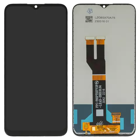 Дисплей для Nokia C21 Plus, чорний, без логотипа, без рамки, High Copy