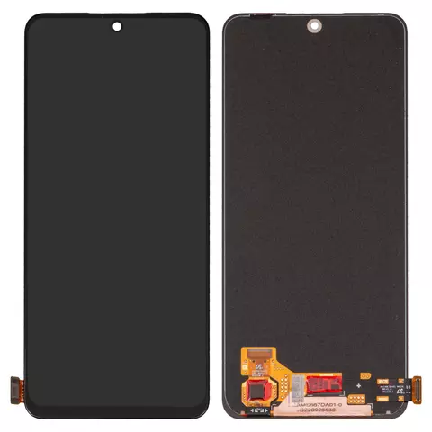 Дисплей для Xiaomi Poco X5 5G, Redmi Note 12 4G, Redmi Note 12 5G, чорний, без рамки, Оригінал (переклеєне скло), 22111317PG, 22111317PI, 23021RAAEG, 23021RAA2Y, 23027RAD4I, 23028RA60L, 22111317I, 22111317G