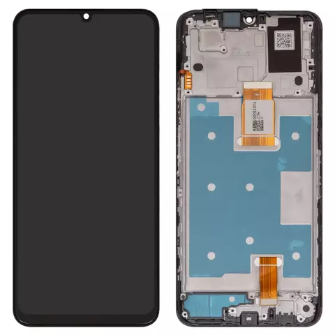 Дисплей для Huawei Honor X7a, чорний, з рамкою, Original (PRC), RKY-LX1, RKY-LX2, RKY-LX3