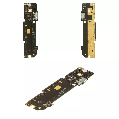 Шлейф для Xiaomi Redmi Note 3, конектора зарядки, з мікрофоном, з компонентами, Original (PRC), плата зарядки, 24 pin, #H3Z_UB_LLDB865 REV.A3-3 CTFS1603(C)