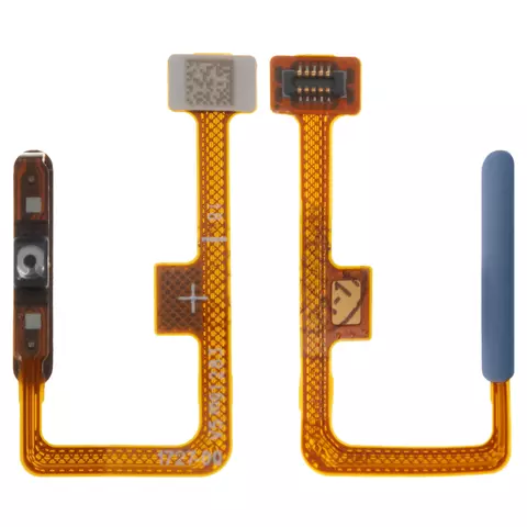 Шлейф для Xiaomi Mi 11 Lite, Mi 11 Lite 5G, Mi 11 Lite 5G NE, для сканера відбитка пальця (Touch ID), блакитний, M2101K9AG, bubblegum blue