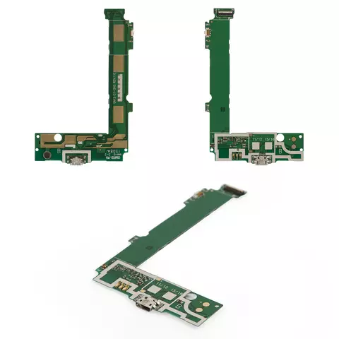 Шлейф для Microsoft (Nokia) 535 Lumia Dual SIM, конектора зарядки, з мікрофоном, плата зарядки