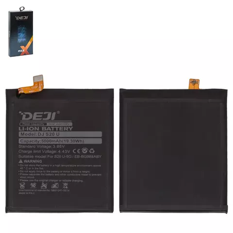 Акумулятор Deji EB-BG988ABY для Samsung G988 Galaxy S20 Ultra, Li-ion, 3.86 В, 5000 мАч