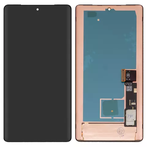 Дисплей для Google Pixel 7 Pro, чорний, без рамки, High Copy, (OLED)