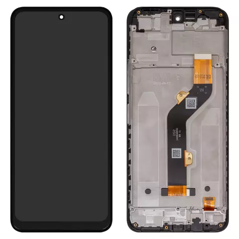 Дисплей для Infinix Hot 12 Play (X6817, X6816), чорний, з рамкою, High Copy, 1540432341