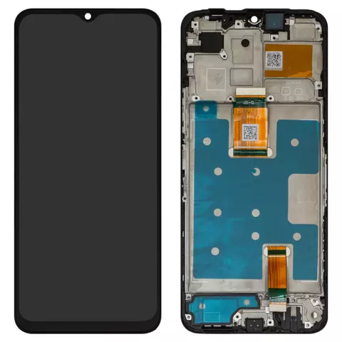Дисплей для Huawei Honor X6b, чорний, з рамкою, Original (PRC), JDY-LX1, JDY-LX2