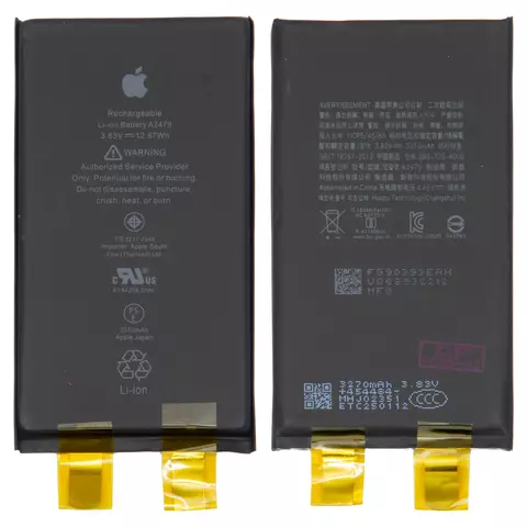Акумулятор для iPhone 12, iPhone 12 Pro, Li-ion, 3,83 B, 3310 мАг, збільшена ємність, без контролера, (A2479)