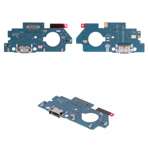 Шлейф для Samsung M356 Galaxy M35, конектора зарядки, з мікрофоном, High Copy, плата зарядки
