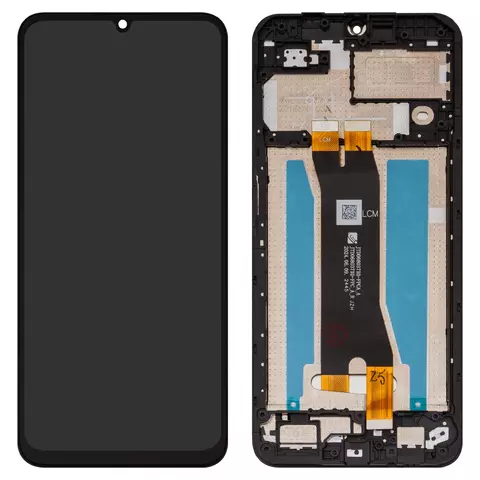 Дисплей для ZTE Blade A35, Blade A55, чорний, з рамкою, Original (PRC), JTD068037X0-FPCA_A