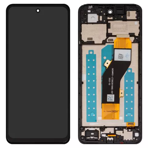 Дисплей для ZTE Blade V60 Design, Nubia V60 Design, чорний, з рамкою, Original (PRC), 065WR01-(7300301068)-SST
