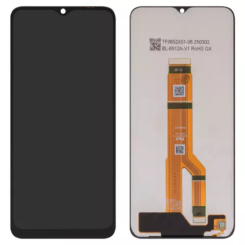 Дисплей для Huawei Honor X6b, чорний, без рамки, High Copy, JDY-LX1, JDY-LX2