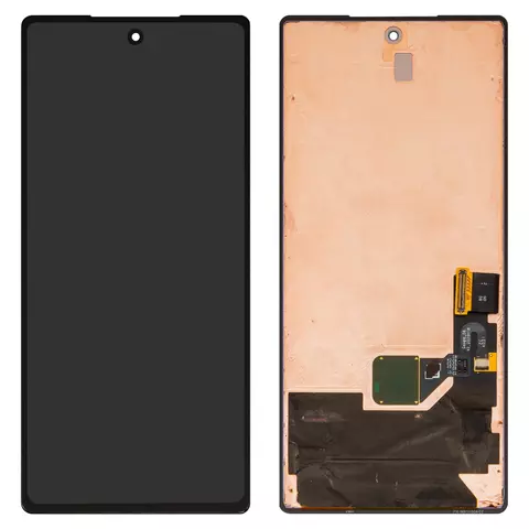Дисплей для Google Pixel 6, чорний, без рамки, Оригінал (переклеєне скло), GB7N6, G9S9B16