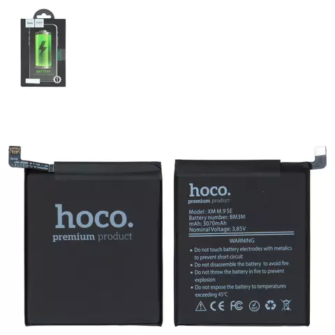Акумулятор Hoco BM3M для Xiaomi Mi 9 SE, Li-Polymer, 3,85 B, 3070 мАг, M1903F2G