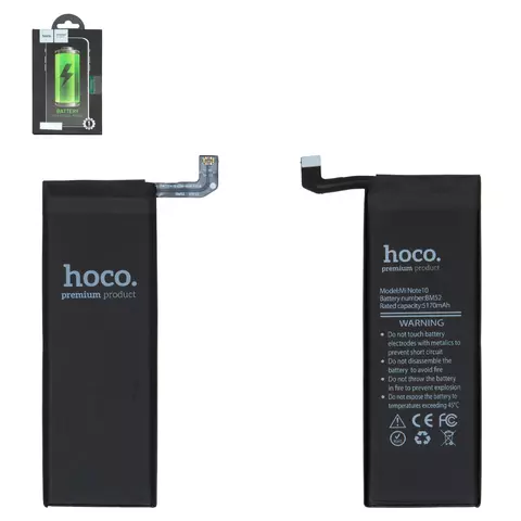 Акумулятор Hoco BM52 для Xiaomi Mi Note 10, Mi Note 10 Lite, Mi Note 10 Pro, Li-Polymer, 3,85 B, 5170 мАг