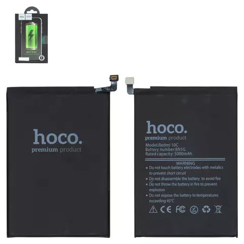 Акумулятор Hoco BN5G для Xiaomi Redmi 10A, Redmi 10C, Li-Polymer, 3,85 B, 5000 мАч