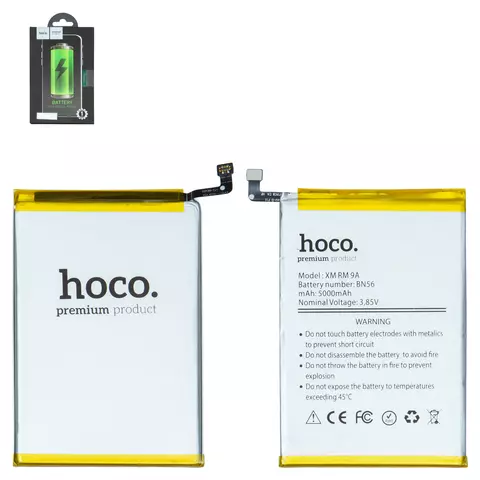 Акумулятор Hoco BN56 для Xiaomi Poco C50, Redmi 9A, Redmi A1, Li-Polymer, 3,85 B, 5000 мАч