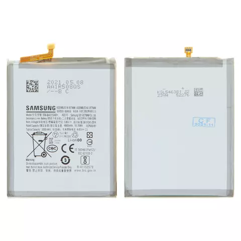 Акумулятор EB-BA315ABY для Samsung A225 Galaxy A22, A315F/DS Galaxy A31, A325 Galaxy A32, Li-ion, 3.86 В, 5000 мАч, Original (PRC)