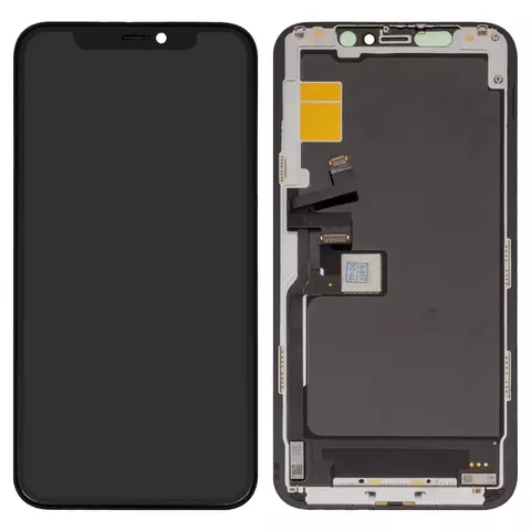Дисплей для iPhone 11 Pro, чорний, із сенсорним екраном, з рамкою, PRC, #NEW