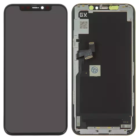 Дисплей для iPhone 11 Pro, чорний, із сенсорним екраном, з рамкою, (OLED), HC, GX OEM soft